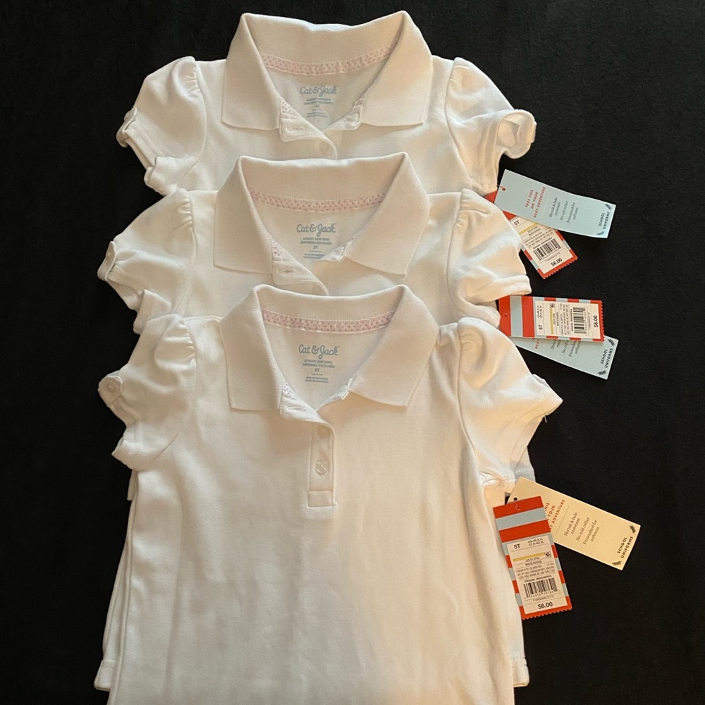 Lot of 3 Brand New Cat&Jack Toddler Girl Shirts